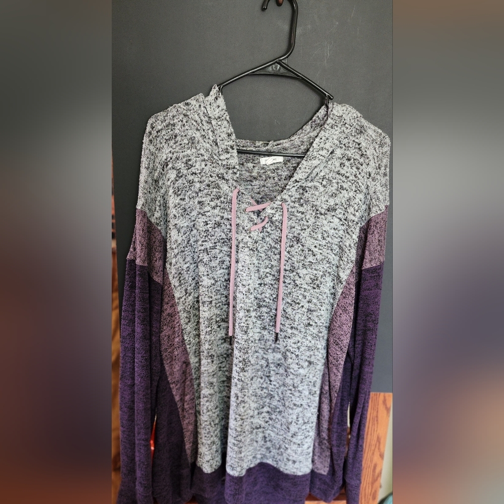 Drawstring/hooded sweater size 2